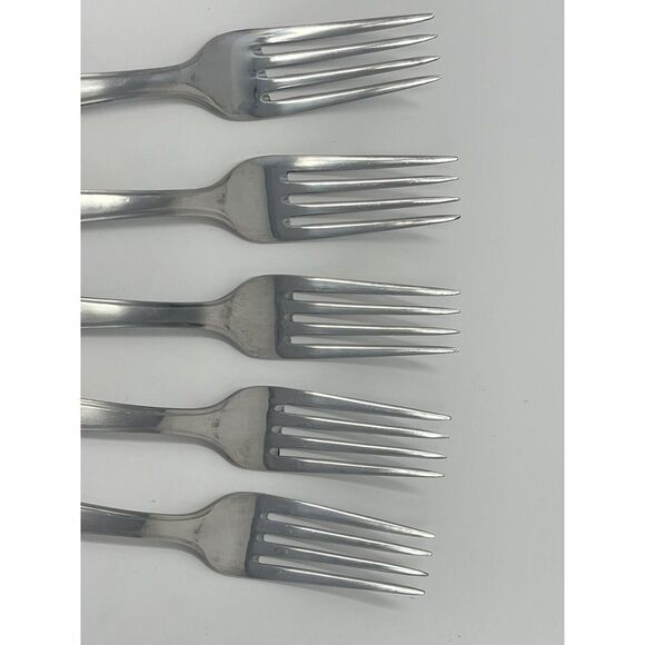 Schulze 66 BWU Germany Vintage Rare Stainless Steel Dinner Forks 8.25” Set Of 5 - Picture 4 of 8